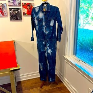 ✨Redone dye light denim jumpsuit✨